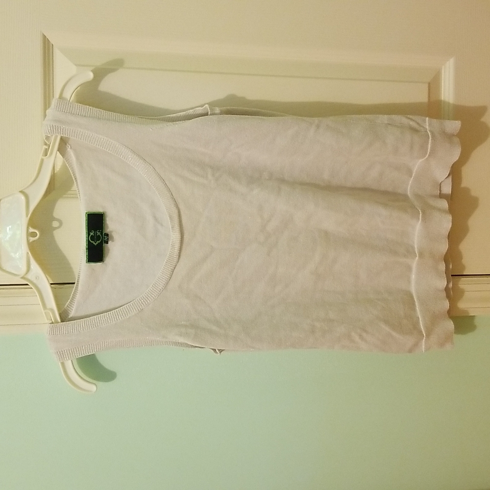 C.wonder. metallic nude tank top